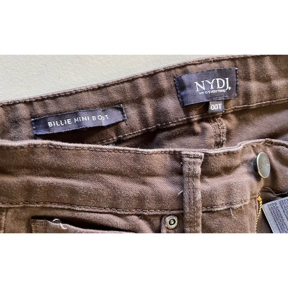 NYDJ High Rise Billie Mini Bootcut Jean - Coffee Bean SIZE TALL 0 - Picture 8 of 9